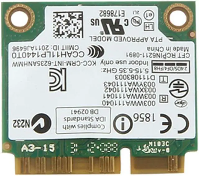 Alt view image 4 of 4 - Banda dupla 300 mbps 6235 anhmw mini pci-e portátil sem fio wifi cartão para intel centrino advanced-n 6235 bluetooth 4.0 placa de rede