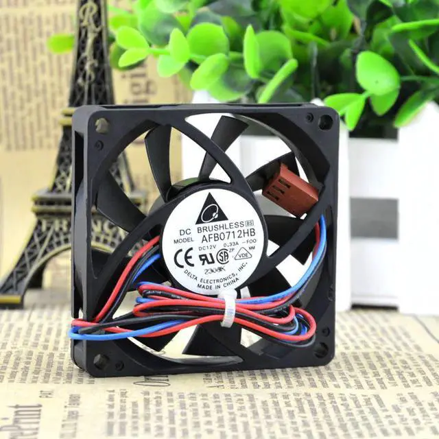 Main image of CPU AFB0712HB DC12V 0.33A 7CM chassis 7015 double ball cooling fan