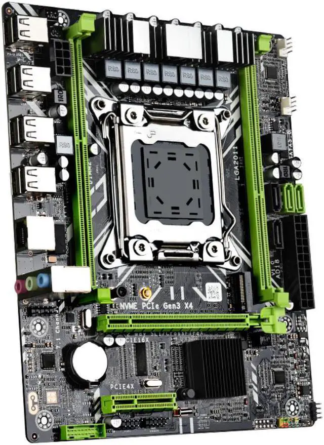 Alt view image 2 of 4 - X79 X79D motherboard LGA2011combos E5-2620 V2 E5 2620 V2 CPU 2pcs x 4GB = 8GB DDR3 RAM 1333Mhz PC3 8500 heat sink