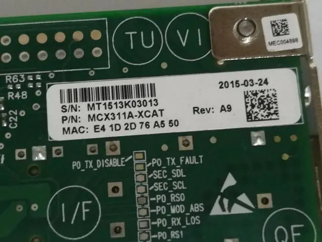 Alt view image 3 of 3 - Mellanox MCX311A-XCAT 10G ConnectX-3 CX311A network card