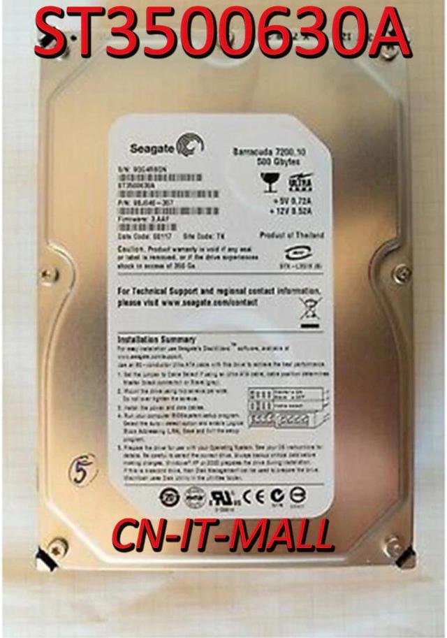 Seagate Barracuda 7200.10 ST3500630A 500GB 7200 RPM 16MB Cache IDE