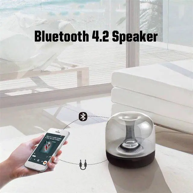 Alt view image 3 of 6 - Led Bluetooth Speaker Wireless Portable Colorful Lights Speaker TF Card Stereo Music Sound Column Speakers For PC Mobile Phone