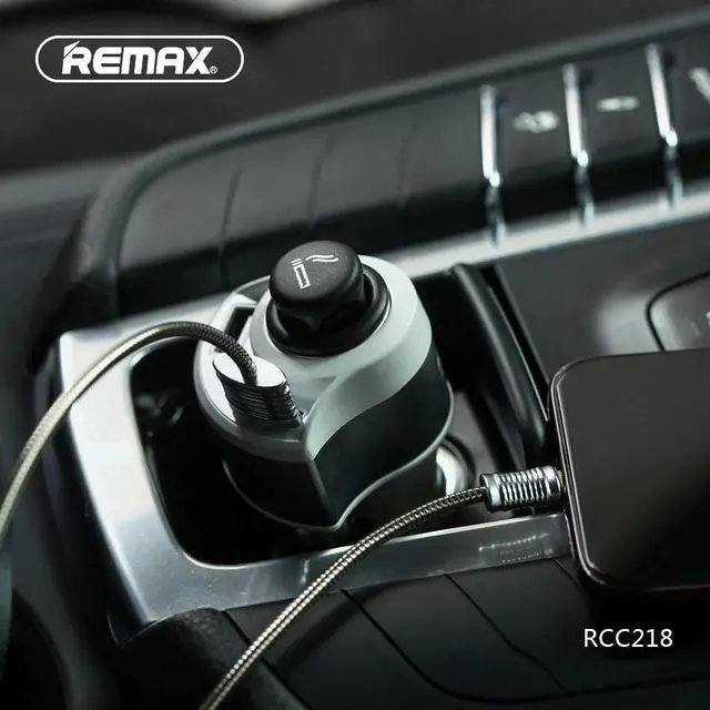 Alt view image 4 of 6 - Remax 2USB Car Charger 4.8A Output 24W Max Fast Charge For iPhone/Samsung/Huawei/Xiaomi Mobile Phone