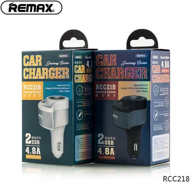 Alt view image 6 of 6 - Remax 2USB Car Charger 4.8A Output 24W Max Fast Charge For iPhone/Samsung/Huawei/Xiaomi Mobile Phone