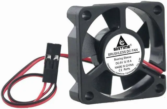 Alt view image 5 of 6 - 1pcs Gdstime Mini DC 5V Dupont 2Pin 35mm x 10mm Brushless Cooling Fan Small 3510 35x35x10mm 3.5cm 3D Printer Fan Axial Cooler