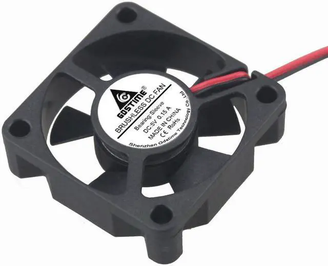 Alt view image 6 of 6 - 1pcs Gdstime Mini DC 5V Dupont 2Pin 35mm x 10mm Brushless Cooling Fan Small 3510 35x35x10mm 3.5cm 3D Printer Fan Axial Cooler