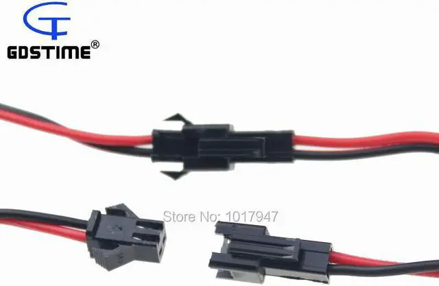 Alt view image 2 of 4 - 10 Pairs 2-Pin SM Plug Connector Cable Wire Male + Female 10 of Each Connector 10CM