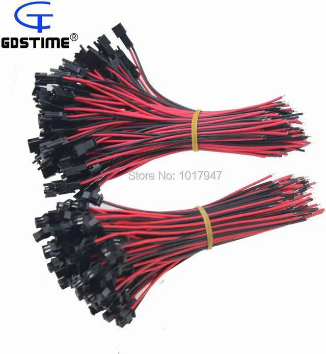 Alt view image 4 of 4 - 10 Pairs 2-Pin SM Plug Connector Cable Wire Male + Female 10 of Each Connector 10CM