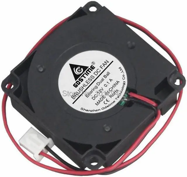 Alt view image 3 of 6 - 1 Pieces Gdstime 40x40x10mm Brushless DC Blower Cooling Cooler Fan 40mm x 10mm 4010 12V 2pin Ball-bearing