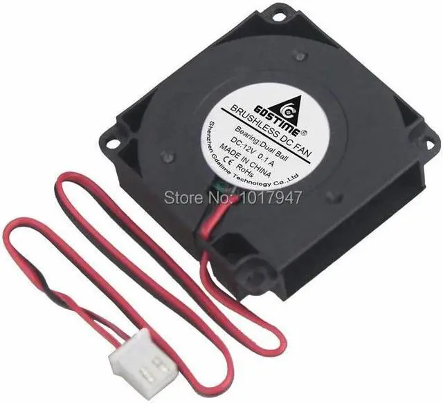Alt view image 4 of 6 - 1 Pieces Gdstime 40x40x10mm Brushless DC Blower Cooling Cooler Fan 40mm x 10mm 4010 12V 2pin Ball-bearing