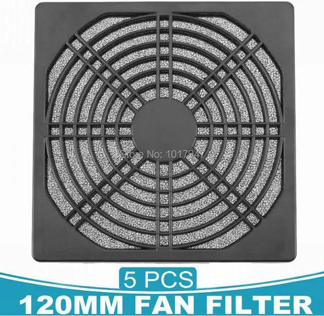 Main image of 5PCS lot Dustproof Foam Mesh Heatsink Filter Dust Guard for 120mm 12cm PC Computer Cooling Fan