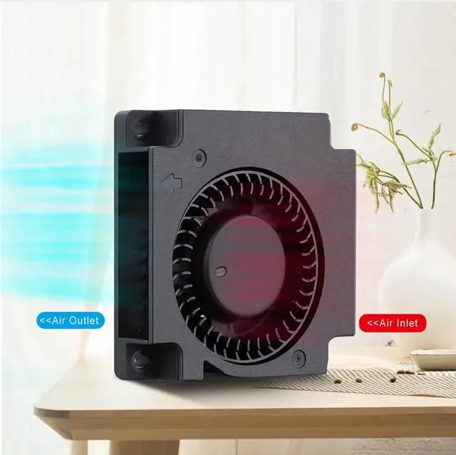 Alt view image 6 of 6 - 2pcs lot Gdstime 4510s 45mm 45x45x10mm DC 5V 2Pin 4.5cm 45mm * 10mm Mini DC Brushless 3D Printer Turbine Cooling Blower Fan