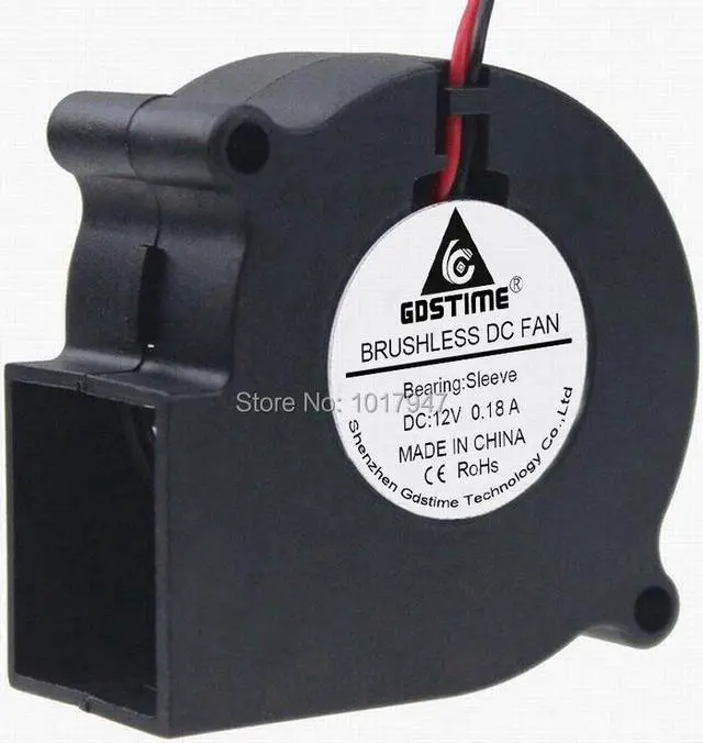 Main image of 2 pcs lot Gdstime DC 12V 6028 Dust Centrifugal Turbine Blower Exhausting Fan for Laptop Notebook 60mm 2 pin 60x28mm