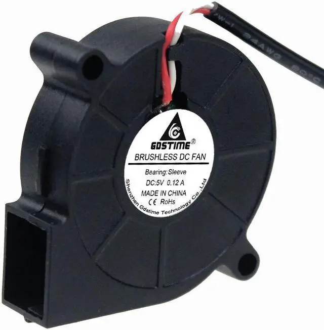 Alt view image 3 of 3 - 10pieces lot PC Computer Cooling Cooler DC Centrifugal Fan USB 5V 5015 50x50x15mm 50MM Blower