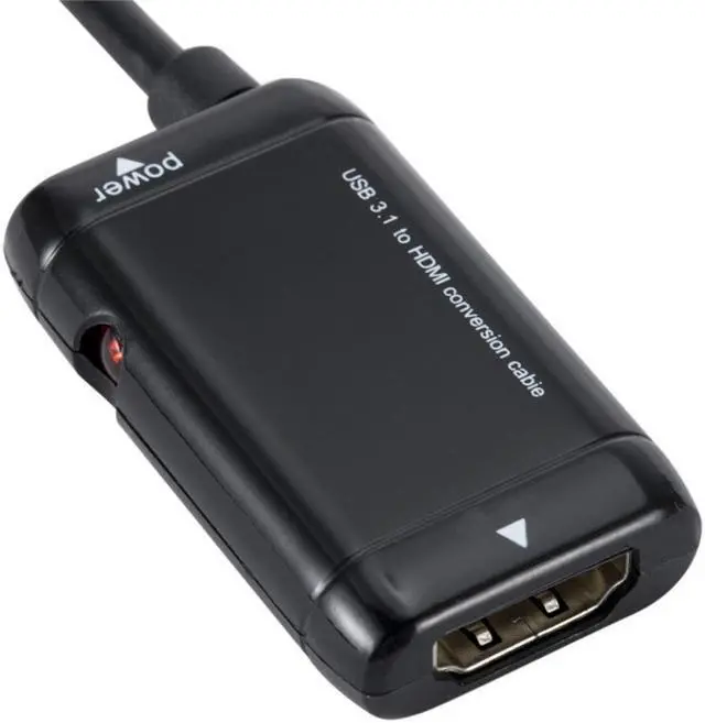 Alt view image 5 of 5 - Black USB-C Type C To HDMI-compatible Adapter USB 3.1 Cable for Android Phone Tablet USB3.1 C To HDMI-compatible Adapter