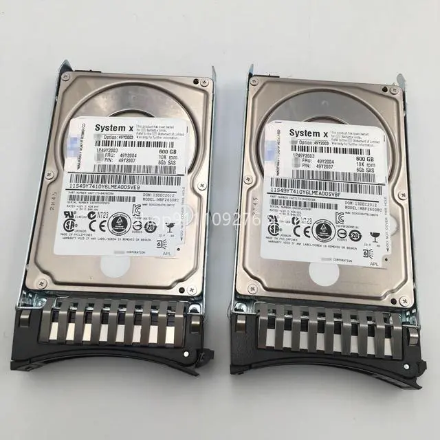 Main image of for IBM  Server Hard Disk 49Y2003 49Y2004 49Y2007  600G 10K rpm 6Gb SAS