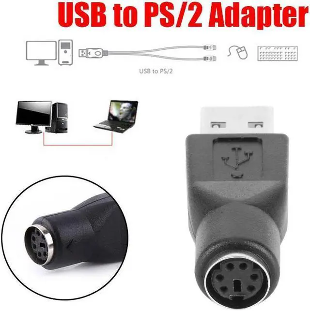 Alt view image 5 of 6 - 2Pcs Mouse PS2 Female To USB Male Port Adapter Converter For PC For Sony Ps2 Keyboard Mouse Mice Accessories 2021 Hot Sale