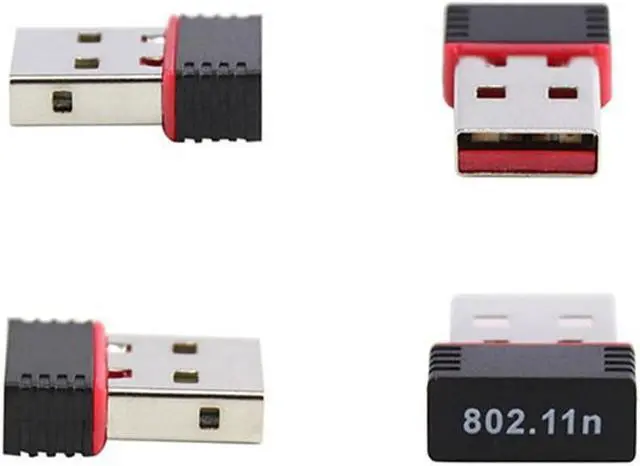Alt view image 6 of 6 - Portable Mini Network Card USB 2.0 WiFi Wireless Adapter Network LAN Card 150Mbps 802.11 N/G/B RTL8188EU Adaptor For PC Desktop