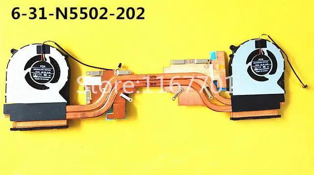 Main image of Laptop/Notebook CPU Cooling radiator heatsink/Fan for Clevo N550 N550RC MACHENIKE F57 F57-D1 D2 D3 6-31-N5502-202