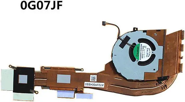 Alt view image 3 of 5 - Laptop/Notebook CPU Cooling Radiator Heatsink&Fan for Dell Latitude 5501 E5501 Precision 3541 0FHYC0 0G07JF 05R2HY
