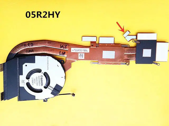 Alt view image 2 of 5 - Laptop/Notebook CPU Cooling Radiator Heatsink&Fan for Dell Latitude 5501 E5501 Precision 3541 0FHYC0 0G07JF 05R2HY