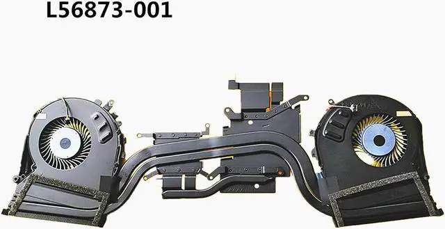 Alt view image 4 of 5 - Laptop CPU/GPU Cooling Heatsink&Fan for HP OMEN 5 PLUS 17-CD TPN-C142 M53280-001 L56873-001 L57167-001 L57166-001