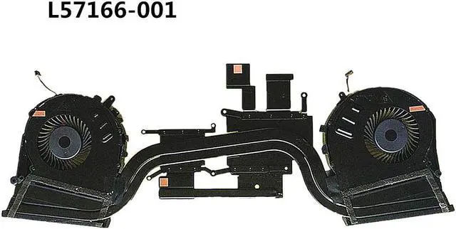 Alt view image 5 of 5 - Laptop CPU/GPU Cooling Heatsink&Fan for HP OMEN 5 PLUS 17-CD TPN-C142 M53280-001 L56873-001 L57167-001 L57166-001