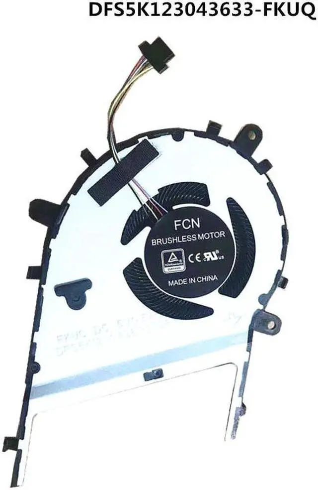 Alt view image 2 of 3 - Laptop CPU/GPU Cooling Fan For Asus zenbook Flip 15 UX562 UX562FA UX562FD Q546FD DFS5K123043633-FKUQ DFS5K122141613-FLKQ