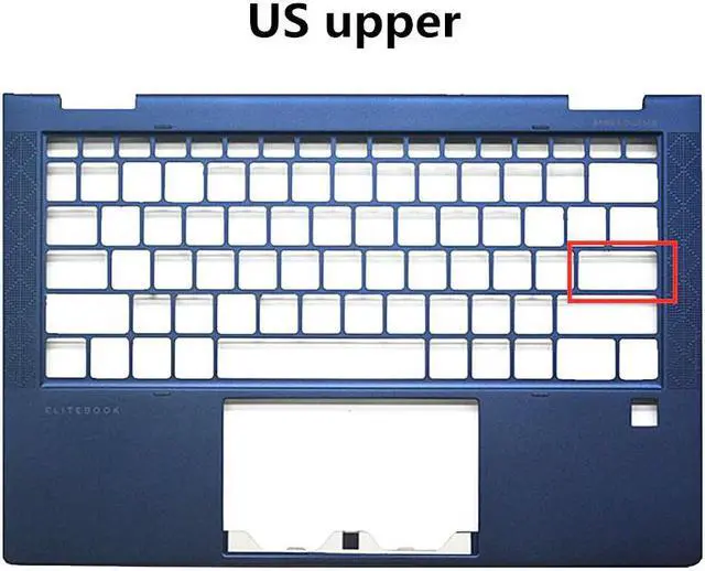 Alt view image 4 of 5 - Laptop/Notebook Top/Back Upper backlit Keyboard Bottom Case/Cover CPU Cooling Fan for HP Elitebook 13 G1 Dragonfly HSN-I32C