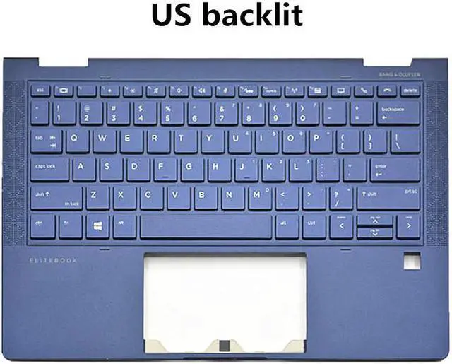 Alt view image 5 of 5 - Laptop/Notebook Top/Back Upper backlit Keyboard Bottom Case/Cover CPU Cooling Fan for HP Elitebook 13 G1 Dragonfly HSN-I32C