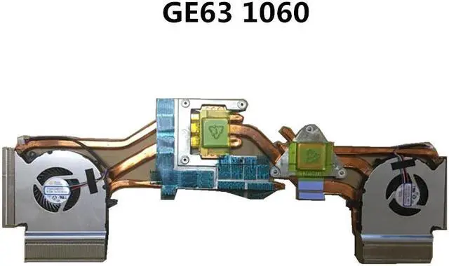 Alt view image 2 of 5 - Laptop/Notebook CPU/GPU Cooling Radiator heatsink&fan for MSI GE63 GE63VR 7RE Raider MS-16P1 GTX1060M 1060 6 Brass upgrade
