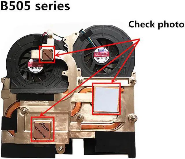 Alt view image 4 of 4 - Laptop/Notebook CPU Cooling Radiator Heatsink/Fan for Lenovo IdeaCentre B500 B50R1 B505 B510 31043696 BASA0815R2M