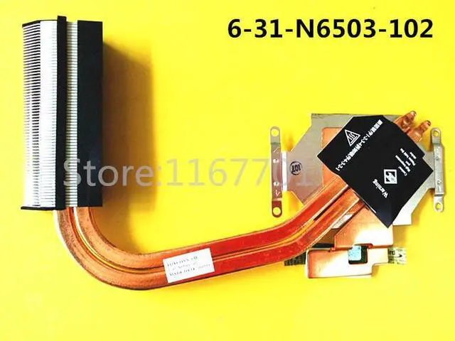 Main image of Laptop/Notebook GPU CPU Cooling radiator heatsink fan for Clevo P650 P650S P650SG P651SG 6-31-N6503-102 6-31-N6502-101
