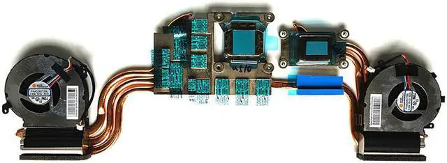 Alt view image 2 of 5 - Laptop CPU/GPU Cooling Radiator heatsink&fan for MSI GE72VR GV72 8RE E322500162A E322500163A N374 N376 GTX1060/1070