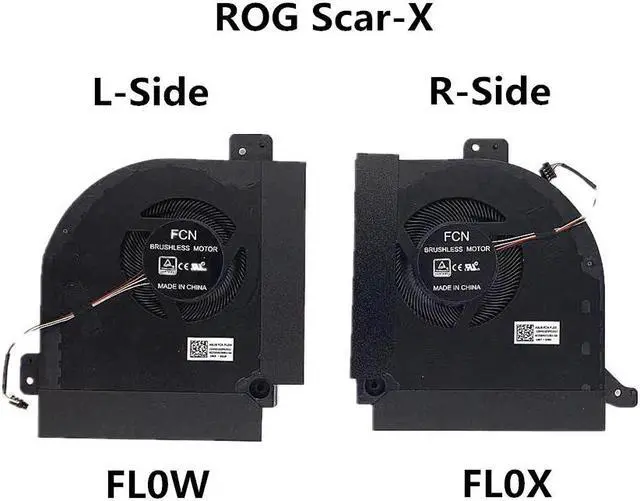 Alt view image 3 of 5 - Laptop CPU/GPU Cooling Radiator Heatsink Fan for Asus ROG strix 2 2S G703 G703V G703VI G703G Scar G7A G7AI G7B G7C G7CX