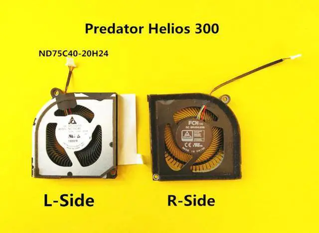 Main image of Laptop CPU/GPU Cooling Fan For Acer Predator Helios 300 ND75C40-20H24