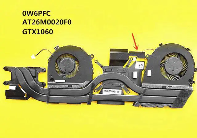 Main image of Laptop CPU/GPU Cooling Radiator Heatsink&Fan For Dell inspiron G3-3578 3579 3779 0W6PFC 0TJHF2 0GWMFV GTX1050 1060