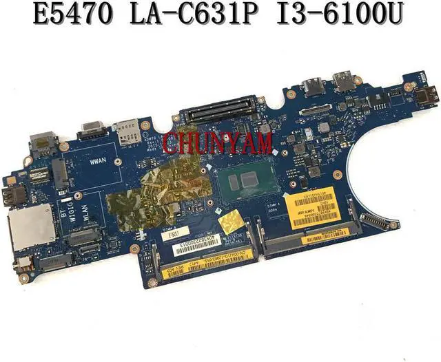 Main image of CN-00VJ1G 0VJ1G FOR Latitude 14" 5470 E5470 Laptop Motherboard ADM70 LA-C631P I3-6100U Mainboard notebook PC 100%tested