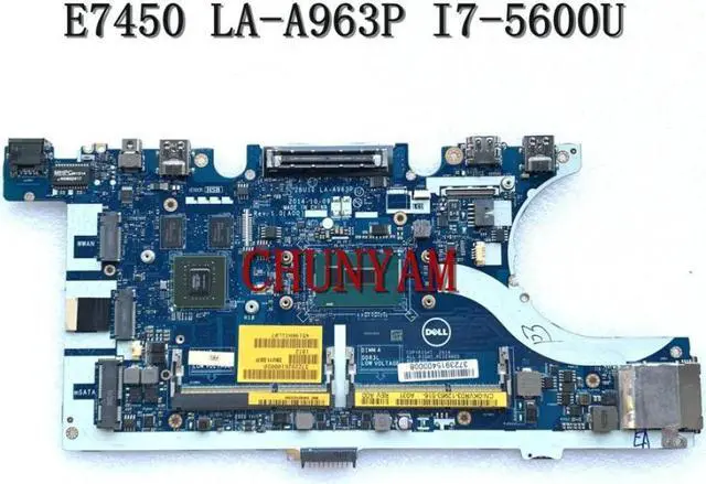 Alt view image 5 of 6 - LA-A963P I7-5600U 840M 2GB FOR Latitude E7450 Laptop Notebook Motherboard ZBU11 CN-0KVR03 KVR03 Mainboard 100% tested