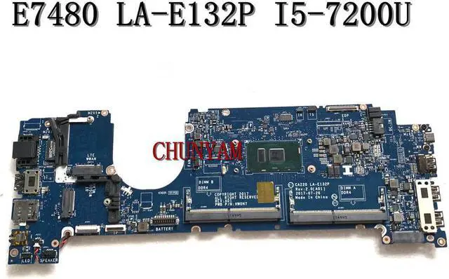 Laptop Motherboard For Latitude 7480 E7480 I5-7200U CAZ20 LA