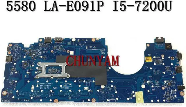 Alt view image 2 of 13 - CDM80 LA-E091P I5-7200U FOR Latitude 5580 E5580 Notebook Laptop Motherboard CN-025W0N 25W0N Mainboard NOTEBOOK PC
