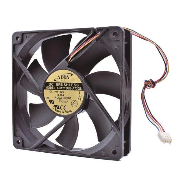 Alt view image 2 of 5 - COOLING REVOLUTION AD1212UB-A73GL 12cm 120mm fan 12025 12V 0.50A Double ball bearing DC fan computer CPU cooler cooling fan