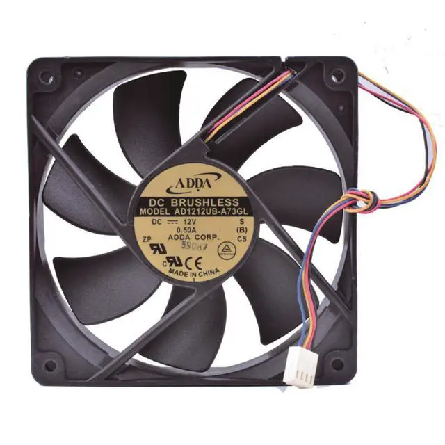 Alt view image 3 of 5 - COOLING REVOLUTION AD1212UB-A73GL 12cm 120mm fan 12025 12V 0.50A Double ball bearing DC fan computer CPU cooler cooling fan