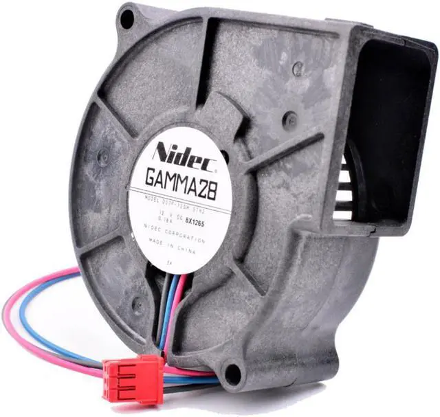 Alt view image 2 of 3 - D07F-12SH 37H2 7530 80mm DC12V 0.18A Refrigerator built-in centrifugal turbine blower cooling fan