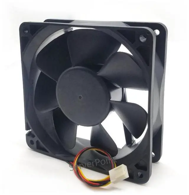 Alt view image 2 of 4 - DFB123812H DC 12V 7.2W 0.6A 12038 12CM 120*120*38mm 3 Wires Big Air Computer Cooling Fan