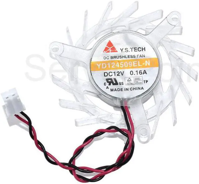 Main image of For Y.S TECH Server Cooling Fan YD124509EL-N DC 12V 0.16A 50X50X10mm Two Pins