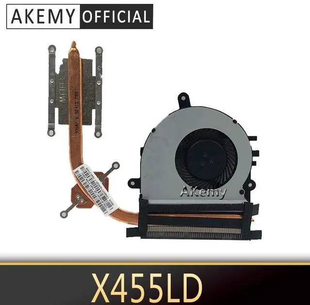Alt view image 3 of 6 - Akemy For ASUS X455LD A455 A455L K455L X455LJ Y483L CPU fan cooling Radiator Heat sink Heatsink Cooler  Radiator   fan and heatsink