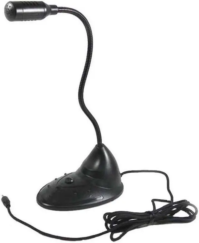 Alt view image 2 of 2 - Mini Studio Speech Microphone 3.5mm Plug Gooseneck Mic Wired Microphone Flexible Stand for Computer PC Desktop Notebook