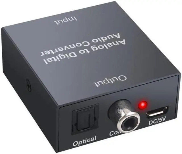 Main image of Analog to Digital Audio Converter for PS3  Player R/L 2 RCA 3.5mm AUX to Digital Coaxial Toslink SPDIF