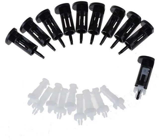 Alt view image 2 of 5 - 10PCS CPU Heatsink Mount Pin Plastic Push Screw Cooler Cooling Fan Fastener Mounting Clip for Intel Socket